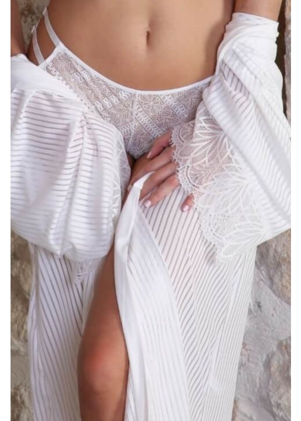 Dantel İşlemeli Beyaz Külot
