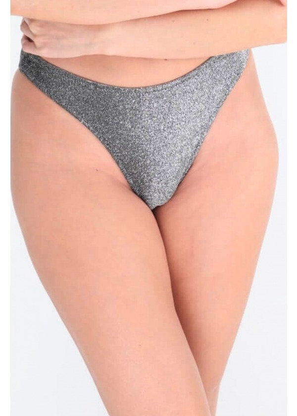 Gümüş Işıltılı Bikini Alt