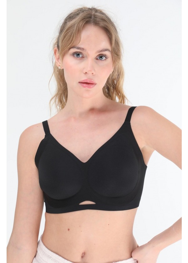 Dikişsiz Konfor Spor Sütyeni - Siyah
